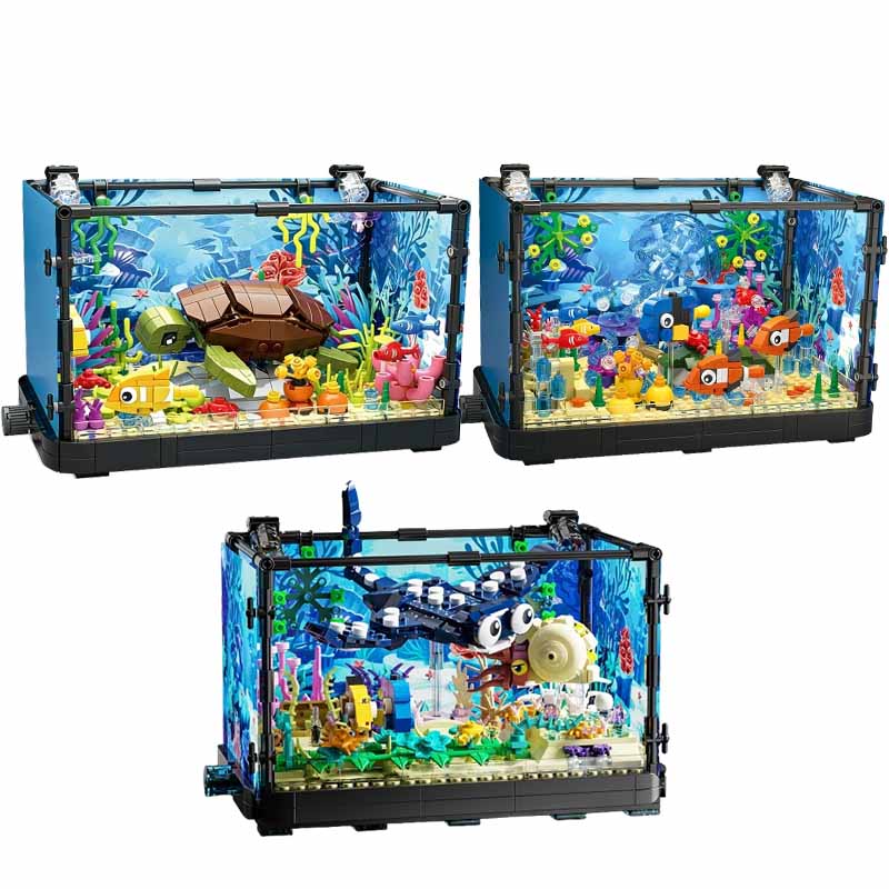 Aquarium Light - Zestaw klocków do budowy akwarium ze