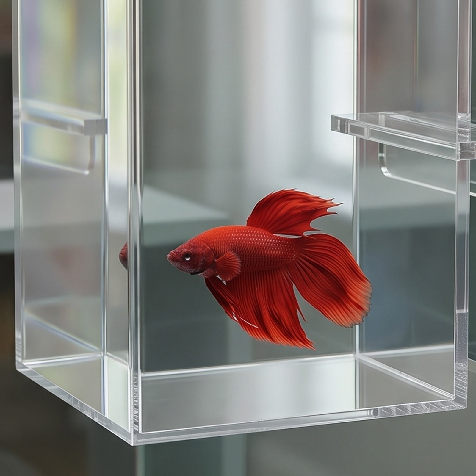 Przezroczysty akrylowy akwariu – Betta Fish Tank recenzja i cena